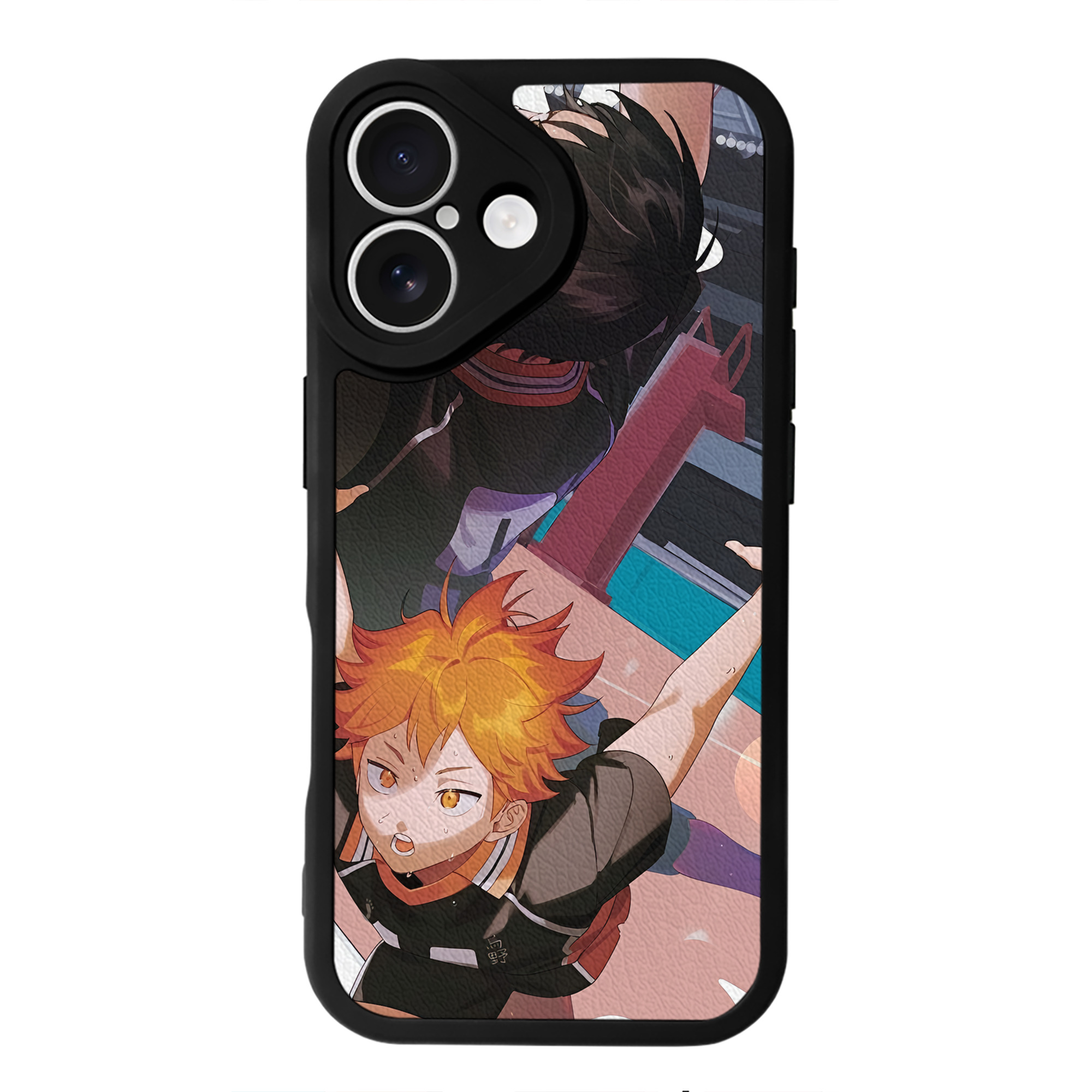 （画像用） ハイキュー!! Haikyu!! 【iPhone 16シリーズ対応】シリコンスマホケース（レザー調） 材質：シリコン